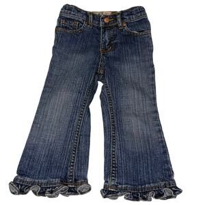 The Children's Place Ruffle Flare Jeans Girls 24M | Blue Denim Pants